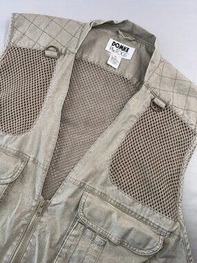 DOMKE PhoTOGS Vest Mens XL Khaki Utility Photography Safari Pockets Fishing Mesh